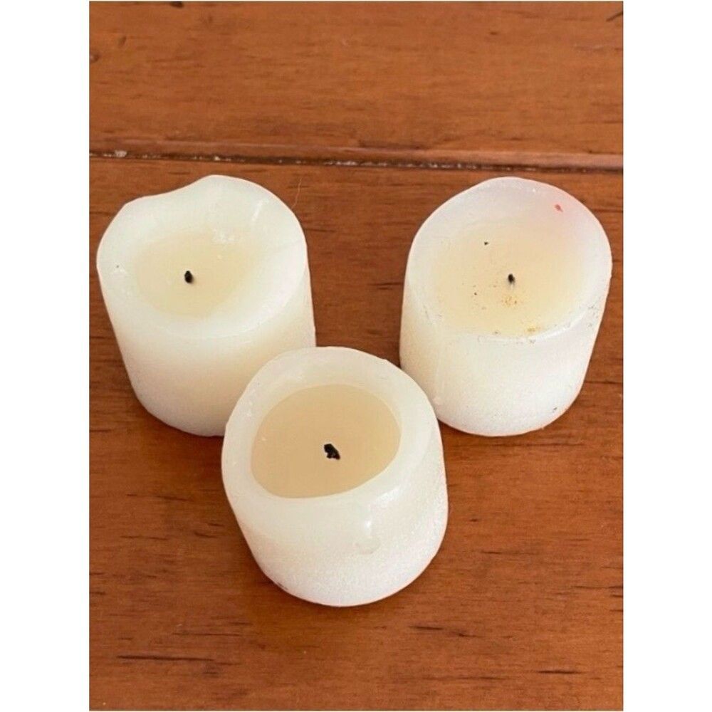 Three Used Votive Candles